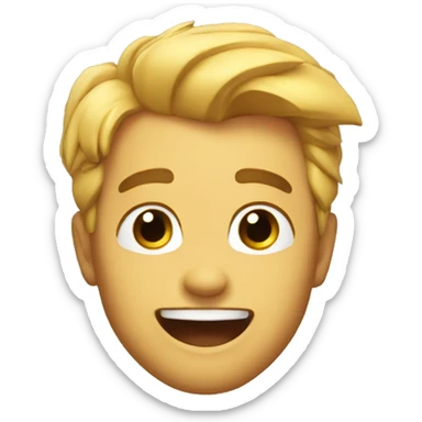 Make him look super excited  sticker