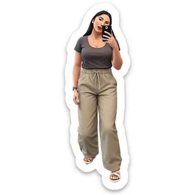 selfie of a girl indoors sticker