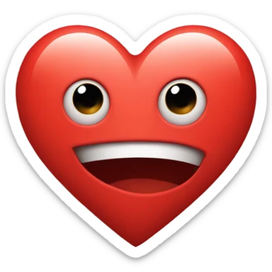 Red heart sticker
