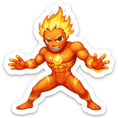 Heatblast ben 10 sticker