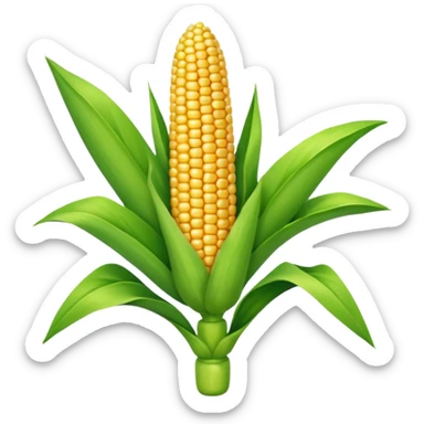 Make the wilted rose emoji but a stalk of corn sticker