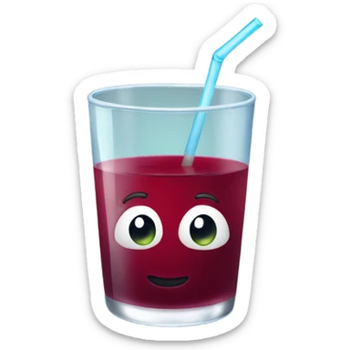 Cranberry juice sticker