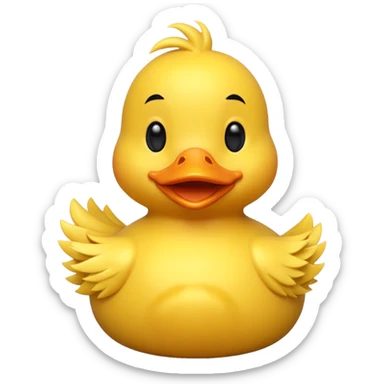 Animals: Duck in 3D Emoji sticker