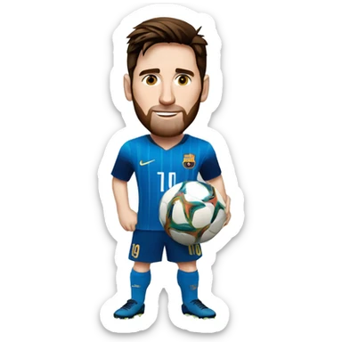 Messi con la copa del mundo sticker