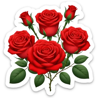 Rosas buquê  sticker