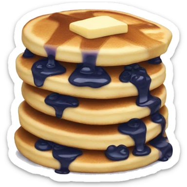 Blueberry pancakes  sticker