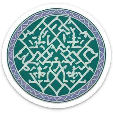 an islamic prayer mat sticker