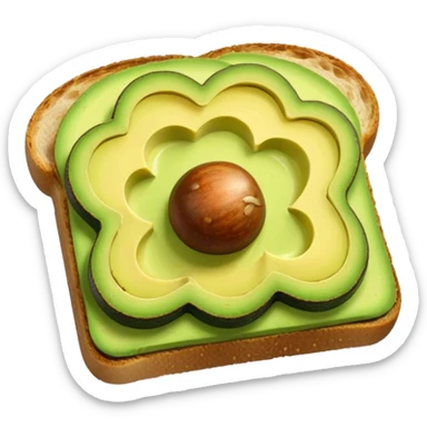 toast avocado sticker