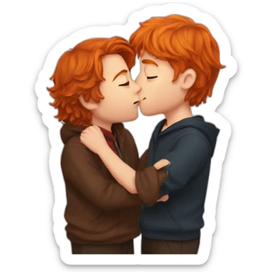 Harry Potter Kissing Ron Weasley sticker