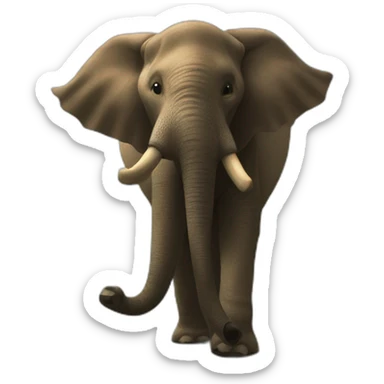 Un gros gros gros carcajou qui fait un pous Vaires le haut sticker