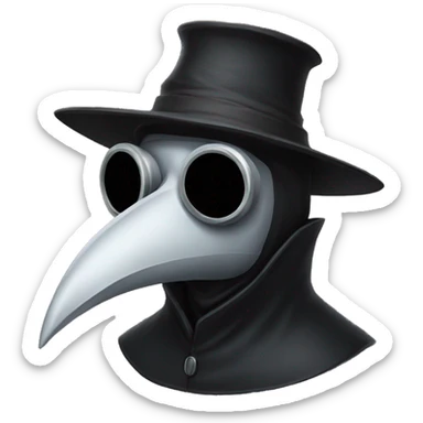 Plague doctor sticker