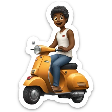 Crie uma vespa divina sticker