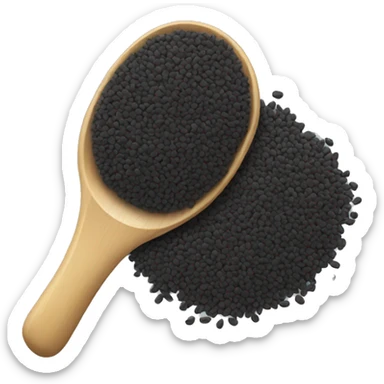 Black sesame seeds sticker