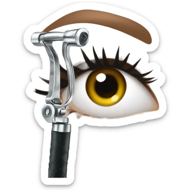 eyelash curler sticker