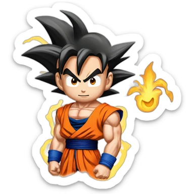 goku Super Saiyan God sticker