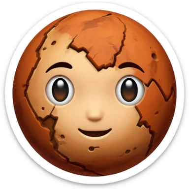 Planet mars  sticker
