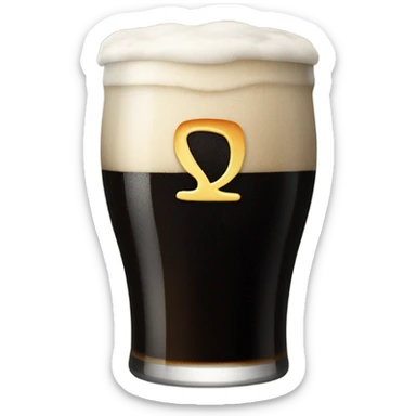 Guinness pint sticker
