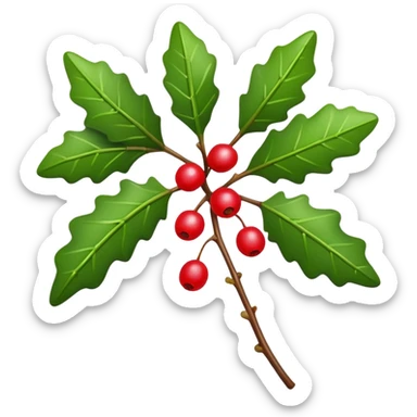Mistletoe with Christmas  sticker