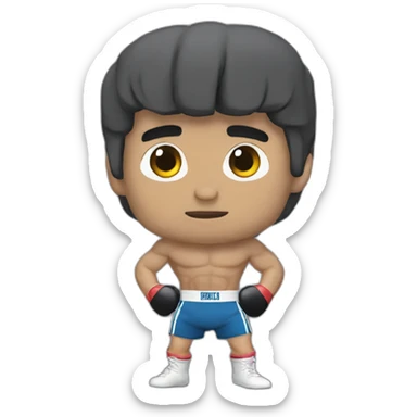 Rocky-balboa-fighting sticker