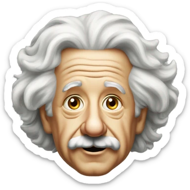 Albert einstein clever sticker
