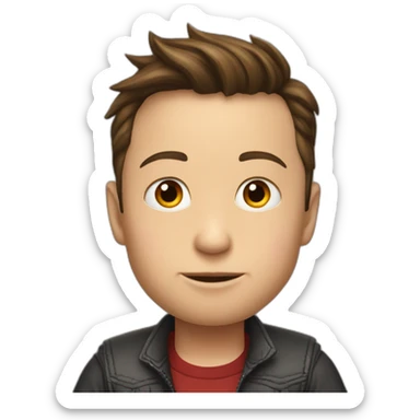 elon musk hard time choosing kid name sticker