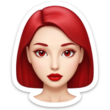 Atractive woman lips sticker