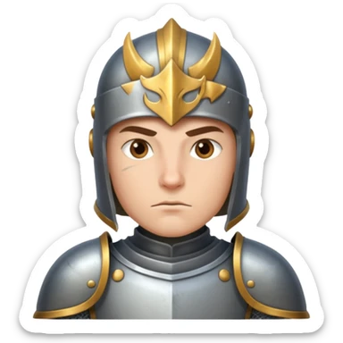 brave knight sticker