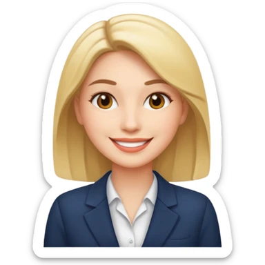 business woman relaxed sticker