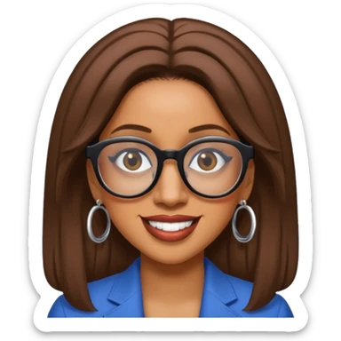 Cardi B wear glasses sticker