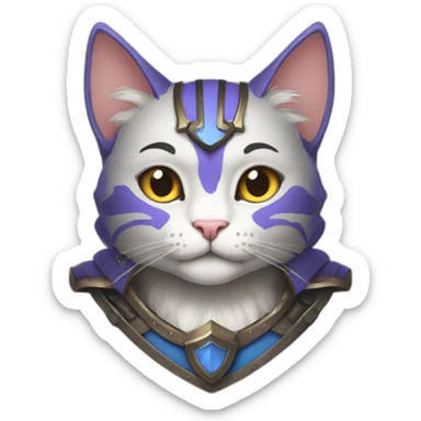 paladin cat sticker