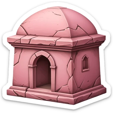 Pink tomb sticker