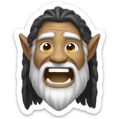 warcraft druid laughing eyes closed sticker