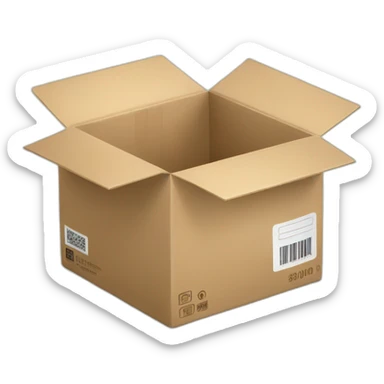 AMAZON BOX WITH UPC CODE sticker