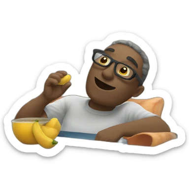 Calvo chillando sticker