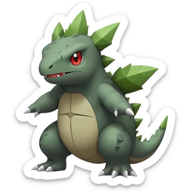 Larvitar-Axed-hybrid-Fakémon-creature (full body) sticker