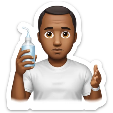 P Diddy covered in baby oil, standing in Ohio sticker