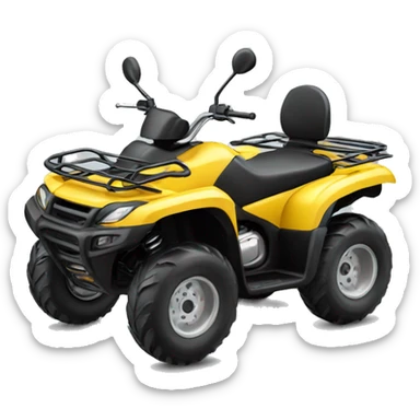 Realistic motor outdoor atv  sticker