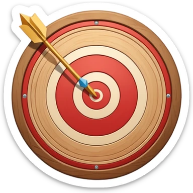 TIRO AL BLANCO CON FLECHA sticker