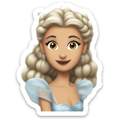 Ariana grande as Glinda bubble  sticker