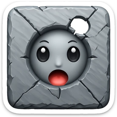 Ortası delik yamuk kare sticker