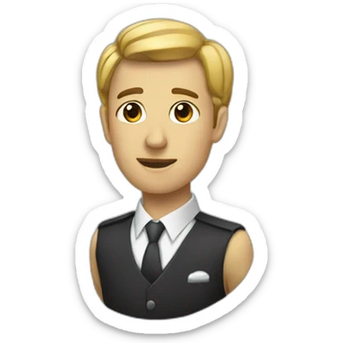 Coeur attaché sticker