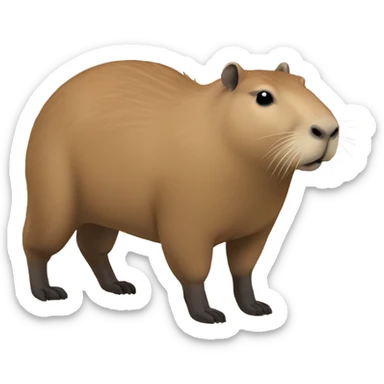 Capybara sticker