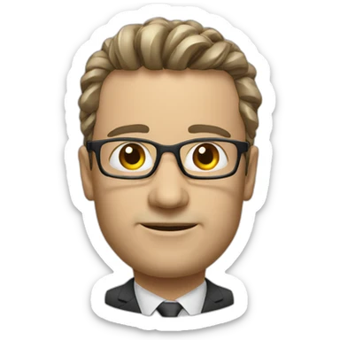AI GENERATED CEO head sticker