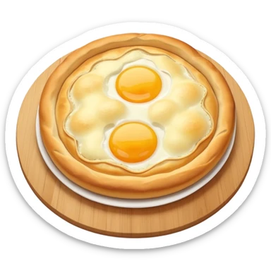 Khachapuri in Adjarian style sticker