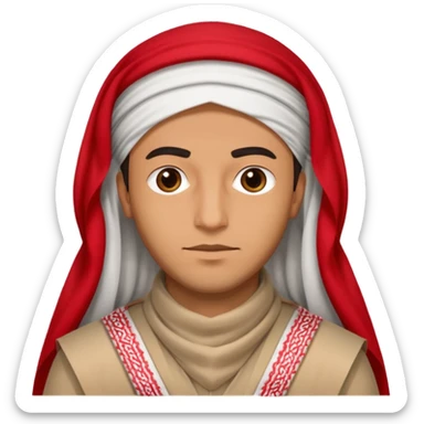 Emoji for a man wearing a Saudi Shemagh  sticker