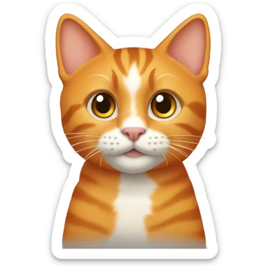 Big orange tabby sticker