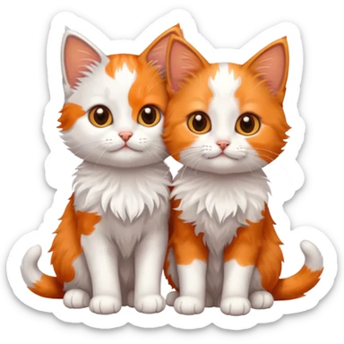 Cute kittens sticker