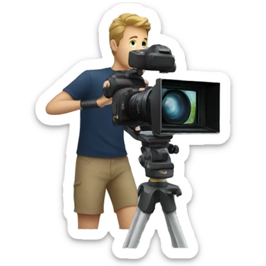 camera man sticker
