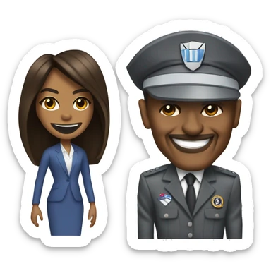 Megatron and Michelle Obama sticker