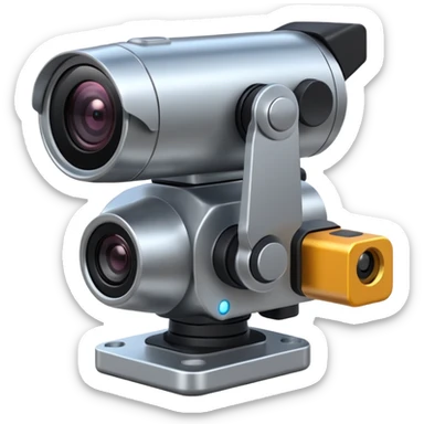 sensor with a camera and a tracking sensor sticker